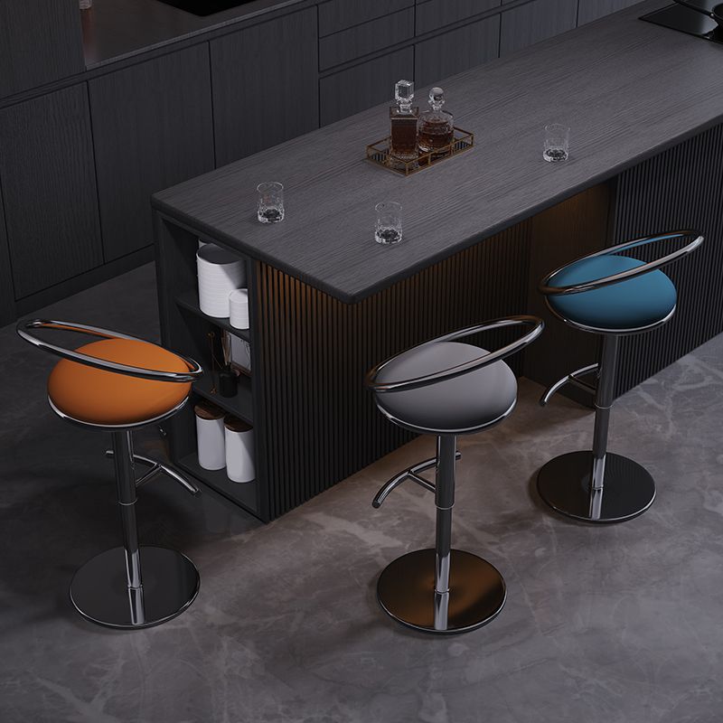 Tabouret de bar réglable de style industriel tabouret de comptoir arrière bas pour la maison