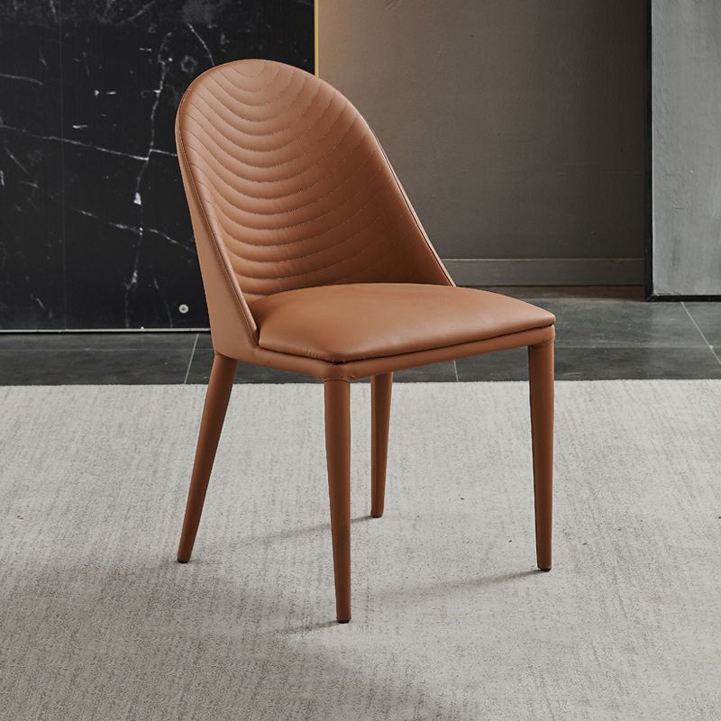 Contemporary Faux Leather Dining Chairs Metal Dining Chairs for Home Use Clearhalo 'Dining Chairs' 'Dining Tables & Seating' 'dining_chair' 'furn' 'furn_dining_chair' 'Furniture' 'furniture_dining_chair' 'Kitchen & Dining Furniture' 1200x1200_cdd4ff60-3024-477e-8da6-e2e226a89df0