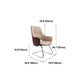 Rotatable Office Chair Metal Frame Leather Desk Chair for Home and Office