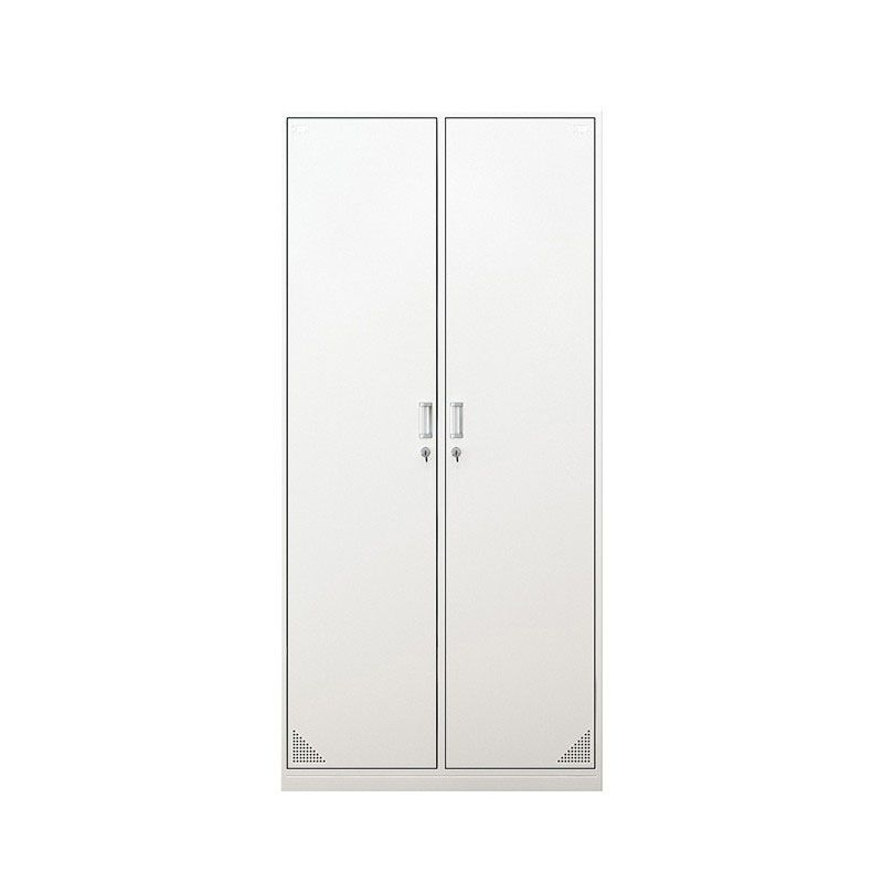 Contemporary Style Steel Wardrobe White Colour Wardrobe Closet with Lock