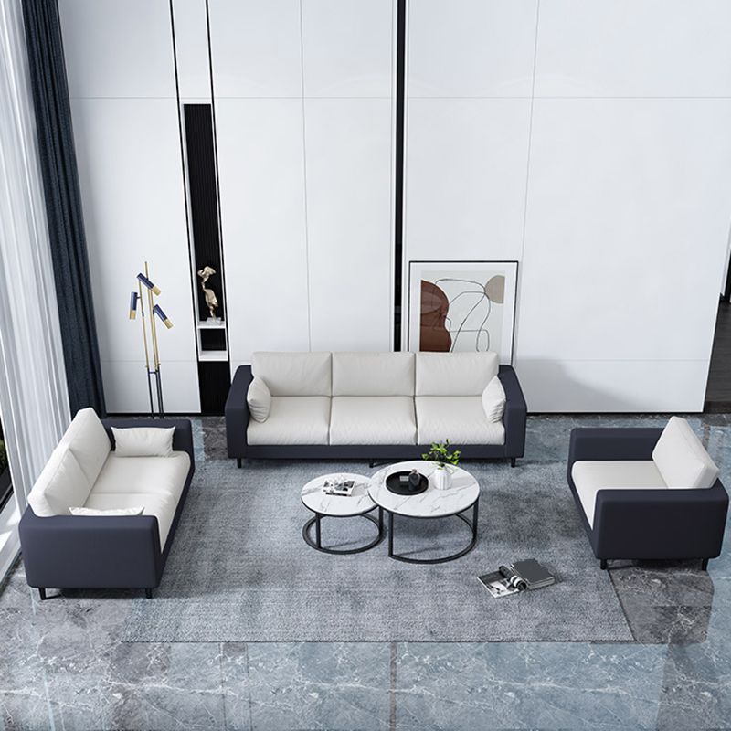 29.53"H Linen Square Arm Modern Sofa with Loose Back for Living Room, Apartment Clearhalo 'furn' 'furn_sofas' 'Furniture' 'furniture_sofas' 'Living Room Furniture' 'Sofa' 'sofas' 1200x1200_cddd6a79-98df-4850-a0fd-e5176640b68e