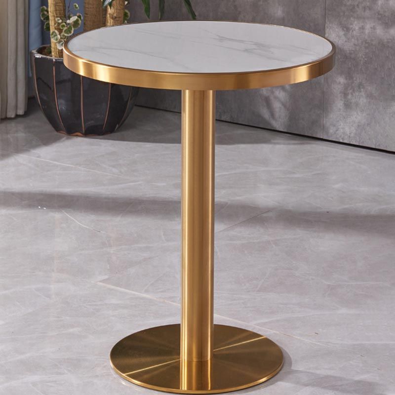 Glam Dining Set Stone 1/3/4 Pieces Dining Round Furniture for Home Clearhalo 'Dining Room Sets' 'Dining Tables & Seating' 'dining_room_set' 'furn' 'furn_dining_room_set' 'Furniture' 'Kitchen & Dining Furniture' 1200x1200_cddec813-4675-4d8d-8715-cd8fadc0f0fc