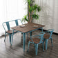 Solid Wood Industrial Dining Table Brown 4 Legs Table for Dinning Room Clearhalo ' dining_table' 'Dining Tables & Seating' 'Dining Tables' 'furn' 'furn_dining_table' 'Furniture' 'furniture_dining_table' 'Kitchen & Dining Furniture' 'kitchen&dining_furn' 'kitchen' 'kitchen_dining_table' 1200x1200_cddf2fc9-adaa-40b7-b87a-16a304fbbfe0