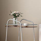 Modern 2-Tier Corner Table 4 Legs Oval Side End Table with Storage Clearhalo 'Coffee & Accent Tables' 'End & Side Tables' 'end_side_tables' 'furn' 'furn_end_side_tables' 'Furniture' 'Living Room Furniture' 1200x1200_cddf6ca1-e582-43fd-bf36-69385c7fd58f