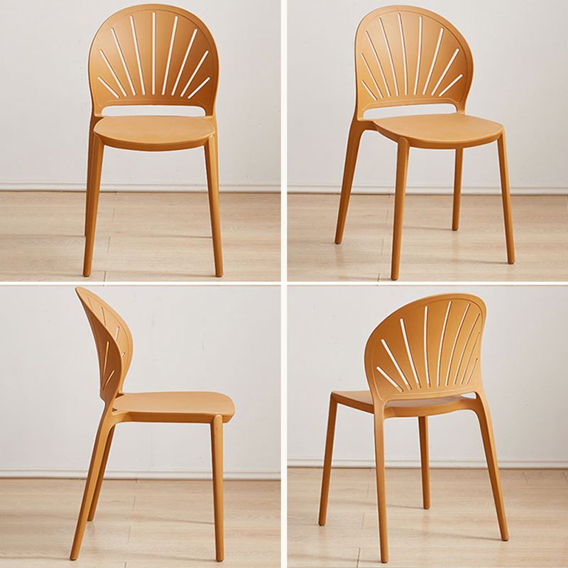 Küche zeitgenössischer Essstuhl Plastikstapel -Seitenstuhl