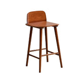 Ash Solid Wood Bar Stool Counter Height Indoor Industrial Armless Stool