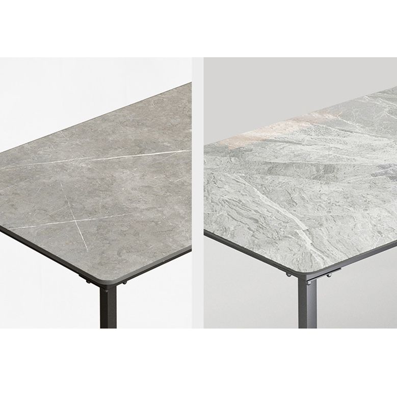 Stone Rectangular Writing Desk Modern 29.53" Tall Office Desk with Sled Base Clearhalo 'furn' 'furn_office_desk' 'Furniture' 'Office Desks' 'Office Furniture' 'office_desk' 1200x1200_cde30c7f-266c-42a3-8b95-c502fdfcf115