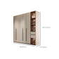 Hinged Storage Cabinet Modern Wardrobe Armoire with Garment Rod Clearhalo 'Armoires & Wardrobes' 'armoires_wardrobes' 'Bedroom Furniture' 'furn' 'furn_armoires_wardrobes' 'Furniture' 1200x1200_cde34963-d695-4ef5-9706-5259d674a873