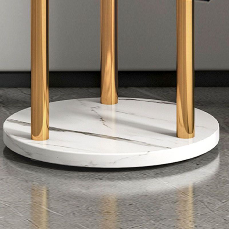 Metal Entry Hall Tree Marble Base Coat Rock with 2 Shelves , 66.92" H Clearhalo 'Entry & Mudroom Furniture' 'furn' 'furn_hall_tree_coat_racks' 'Furniture' 'Hall Trees & Coat Racks' 'hall_tree_coat_racks' 1200x1200_cde85c55-75a0-47b7-bdb0-9c2d6579fd46