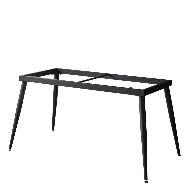Industrial Dining Table with Black Stone Rectangle Dining Table for Kitchen Clearhalo 'Dining Tables & Seating' 'Dining Tables' 'dining_table' 'furn' 'furn_dining_table' 'Furniture' 'Kitchen & Dining Furniture' 1200x1200_cde8b8e5-b0cd-4f09-bb05-cc0fe795ec0b