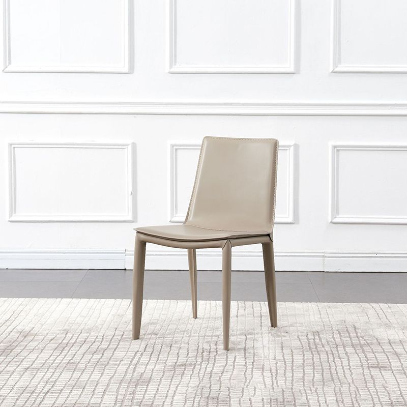 Silla de comedor de comedor de metal de estilo moderno para uso en el hogar