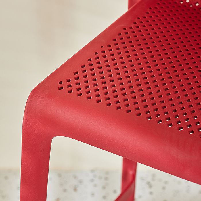 Backorst moderno sgabello da bar in plastica da bar scavato in plastica con 4 gambe