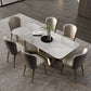Luxury Sintered Stone Dining Set Rectangle 1/2/5/6/7 Pieces Dining Table with Chairs Clearhalo 'Dining Room Sets' 'Dining Tables & Seating' 'dining_room_set' 'furn' 'furn_dining_room_set' 'Furniture' 'furniture_dining_room_set' 'Kitchen & Dining Furniture' 1200x1200_cdeae93f-4e5d-4aca-b0ec-90b808d9e4cc