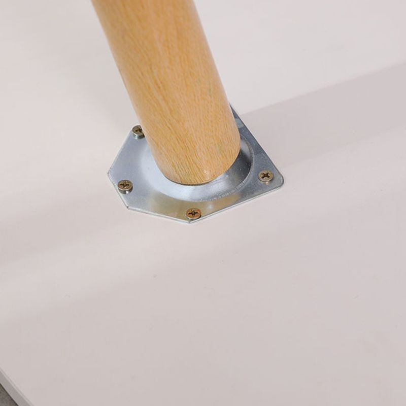 Mesa moderna de 3 piernas Mesa de madera maciza redonda de madera maciza para sala de estar