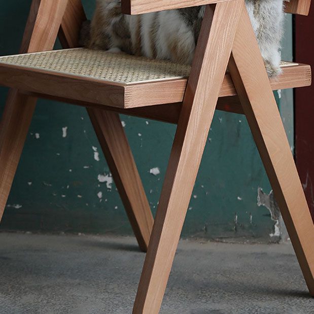 Solid Wood Dining Arm Chairs Indoor-Outdoor Open Back Chair for Kitchen Clearhalo ' kitchen&dining_furn' 'Dining Chairs' 'Dining Tables & Seating' 'dining_chair' 'furn' 'furn_dining_chair' 'Furniture' 'furniture_dining_chair' 'Kitchen & Dining Furniture' 'kitchen' 1200x1200_cdf15fb3-60ad-47e2-9417-c65def8f830d