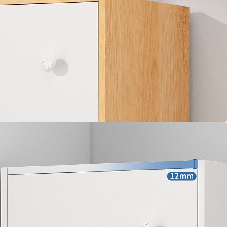 Contemporary Rectangle Storage Cabinet Manufactured Wood Accent Cabinet with Doors Clearhalo 'Cabinets & Chests' 'cabinets_chests' 'furn' 'furn_cabinets_chests' 'Furniture' 'Living Room Furniture' 1200x1200_cdf346e8-bbf5-4f5d-9b0e-29bfdeacfda7