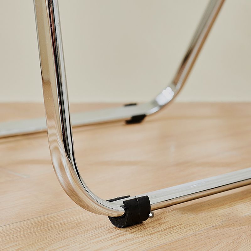 Contemporary Metal X-base End Slide Table Rectangular Side Table Clearhalo 'Coffee & Accent Tables' 'End & Side Tables' 'end_side_tables' 'furn' 'furn_end_side_tables' 'Furniture' 'Living Room Furniture' 1200x1200_cdf88b51-e03b-4a1c-bdb0-7018f6bec0de