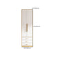 Contemporary Freestanding Wardrobe Engineered Wood White Wardrobe