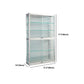 White Display Stand Modern Curio Cabinet with Glass Locking Door Clearhalo 'Display & China Cabinets' 'display_china_cabinets' 'furn' 'furn_display_china_cabinets' 'Furniture' 'Kitchen & Dining Furniture' 1200x1200_cdfa52ce-9a7e-48b3-8894-e7bd2b3574f5