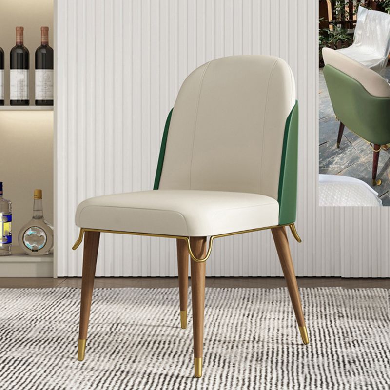 Sillas de comedor contemporáneas Parsons Sillas de comedor sin brazo sin brazo para el hogar