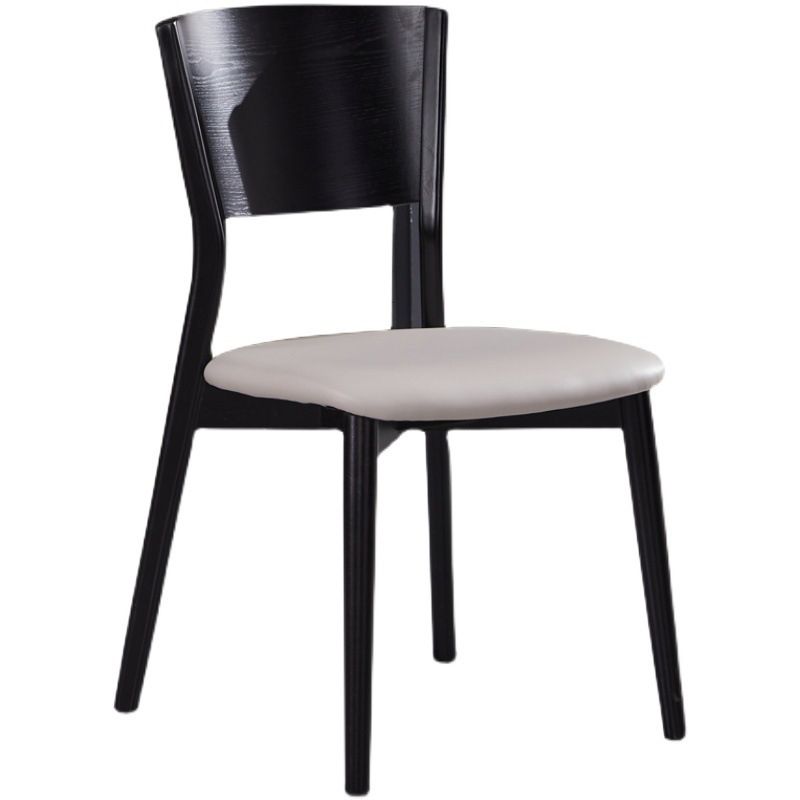 Modern Style Solid Wood Side Chair Matte Finish Open Back Dining Chair Clearhalo ' kitchen&dining_furn' 'Dining Chairs' 'Dining Tables & Seating' 'dining_chair' 'furn' 'furn_dining_chair' 'Furniture' 'furniture_dining_chair' 'Kitchen & Dining Furniture' 'kitchen' 1200x1200_cdffe265-469c-4017-8bb8-52ae0d39091a