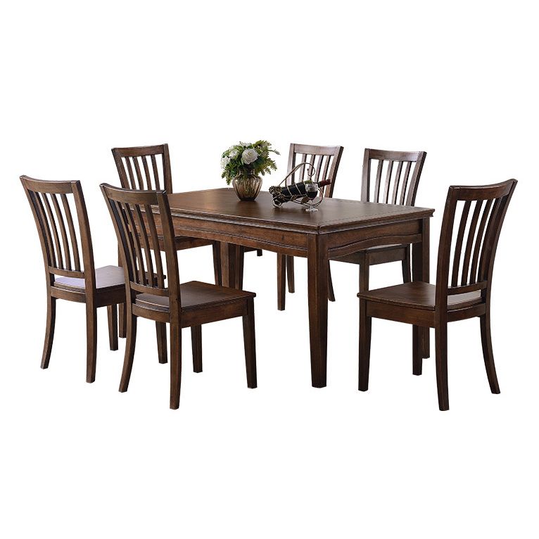 Traditional Solid Wood Dining Set Standard Height wth 4 Legs Base Dining¬†Room¬†Set Clearhalo 'Dining Room Sets' 'Dining Tables & Seating' 'dining_room_set' 'furn' 'furn_dining_room_set' 'Furniture' 'furniture_dining_room_set' 'Kitchen & Dining Furniture' 'kitchen&dining_furn' 'kitchen' 1200x1200_ce01fac7-13c2-4fc7-a4bd-22e6d409b4b9