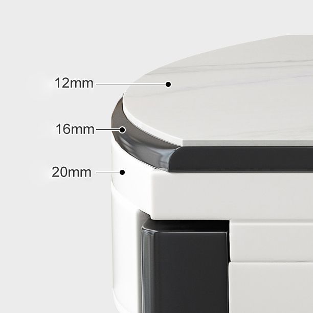 Modern Uitbreidbare ronde eettafel met dubbele druppelblad voor eetkamer