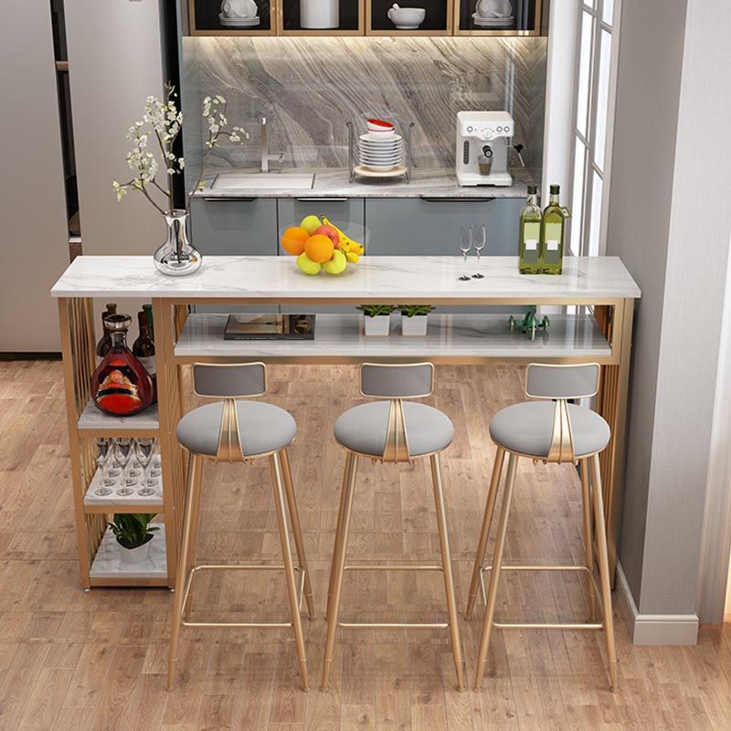 Binnenmarmeren marmeren pubtafel rechthoek moderne bar eettafel