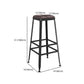 Contemporary Metal Solid Wood Barstool Indoor Bar Stool with Backless Clearhalo 'Bar Furniture' 'Bar Stools' 'bar_stools' 'furn' 'furn_bar_stools' 'furniture_bar_stools' 'Kitchen & Dining Furniture' 'kitchen&dining_furn' 'kitchen' 'kitchen_furn' Furniture' 1200x1200_ce039cb1-37dd-4089-8db0-78b83b27e12e