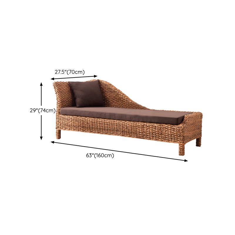 Farmhouse Style Chaise Lounge Chair Rattan Chair for Bedroom Clearhalo 'Chairs & Seating' 'Chaise Lounge' 'chaise_lounge' 'furn' 'furn_chaise_lounge' 'Furniture' 'Living Room Furniture' 1200x1200_ce046df3-598f-4001-bcd0-1bc05942e0cf