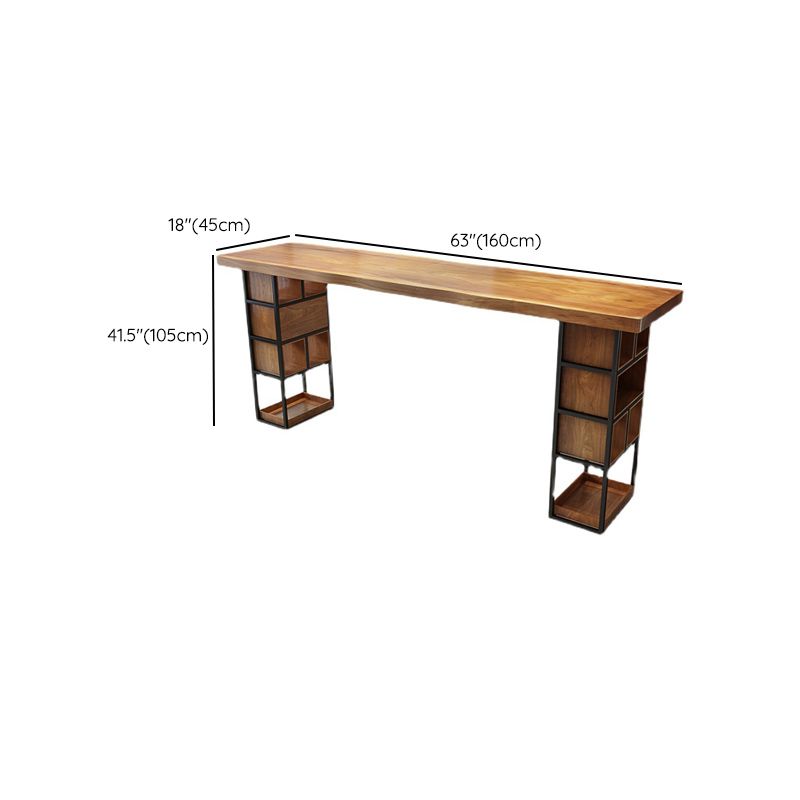 Contemporary Bar Table Set 1/4 Pieces Rectangle Solid Wood Bar Table Set for Indoor Clearhalo 'Bar Furniture' 'furn' 'furn_home_bar_bar_sets' 'Furniture' 'Home Bars & Bar Sets' 'home_bar_bar_sets' 'Kitchen & Dining Furniture' 1200x1200_ce04791e-9a68-4933-bdc1-9d075690c272