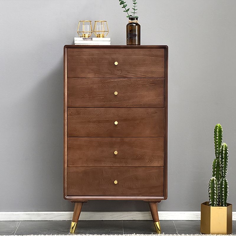 Verticale moderno moderno per la camera da letto per la camera da letto petto in bianco e marrone