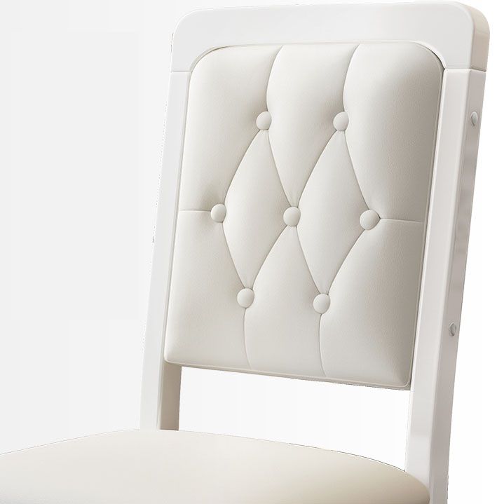 Moderne getufte eetkamerstoel Open rug zonder armloze stoel voor eetkamer