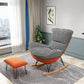 Modern Style Rocking Chair Upholstered Faux Leather Rocking Accent Chair Chair Clearhalo 'Chairs & Seating' 'furn' 'furn_rocking_chairs' 'Furniture' 'Living Room Furniture' 'Rocking Chairs' 'rocking_chairs' 1200x1200_ce08dfe7-c228-4512-9212-58288a7bf2dc