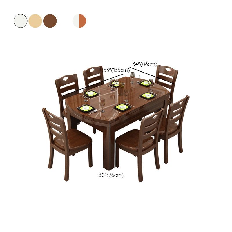 Dining Room Dinner Table 4 Legs Rubberwood Round Dining Table Clearhalo 'Dining Tables & Seating' 'Dining Tables' 'dining_table' 'furn' 'furn_dining_table' 'Furniture' 'Kitchen & Dining Furniture' 1200x1200_ce099cdd-e439-4108-bd7e-13391be455df