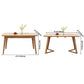 Modern Style Solid Wood Dining Table Brown Rectangle Table for Kitchen Dining Room, 47"L x 29.5"H Clearhalo ' dining_table' 'Dining Tables & Seating' 'Dining Tables' 'furn' 'furn_dining_table' 'Furniture' 'furniture_dining_table' 'Kitchen & Dining Furniture' 'kitchen&dining_furn' 'kitchen' 'kitchen_dining_table' 1200x1200_ce0a2056-8cde-4ce2-805b-5417a943b31e