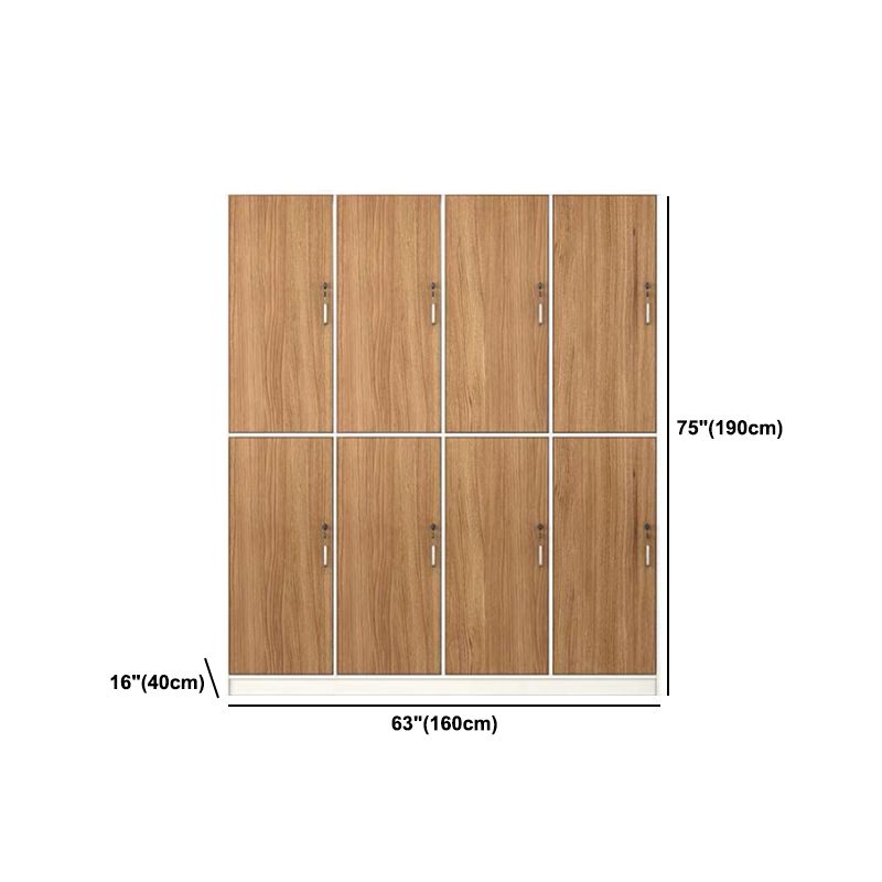 Natuurlijke afwerking binnenkast eigentijdse opbergkast met scharnierende deur