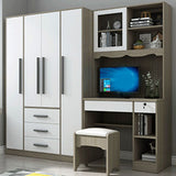 Gabinete de vestuario de madera Armario de estilo tradicional para dormitorio