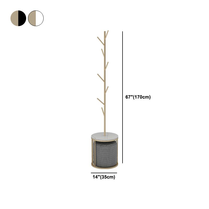 Gorgeous Free Standing Coat Rack Coat Hooks Metal Coat Rack with Storage Clearhalo 'Entry & Mudroom Furniture' 'furn' 'furn_hall_tree_coat_racks' 'Furniture' 'Hall Trees & Coat Racks' 'hall_tree_coat_racks' 1200x1200_ce0d652d-2903-4244-8779-78e586465ba0