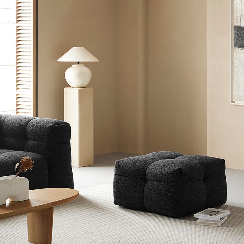 Contemporain 41,3 "D Laine canapé biscuit arrière Sofa tissu de smoking