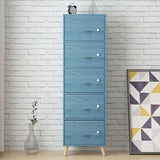 Estantería de madera artificial estándar moderna de 9 "de ancho estantería de espalda cerrada