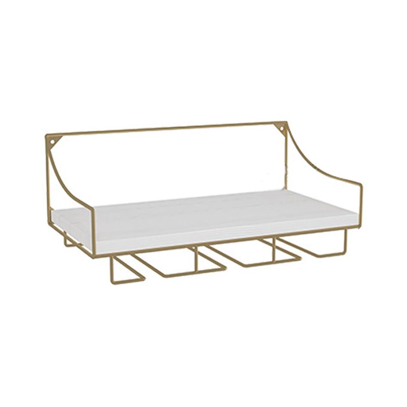 16.9 "x 9" x 7 "モダンワインホルダーラックメタウォールマウントワイン刑務所