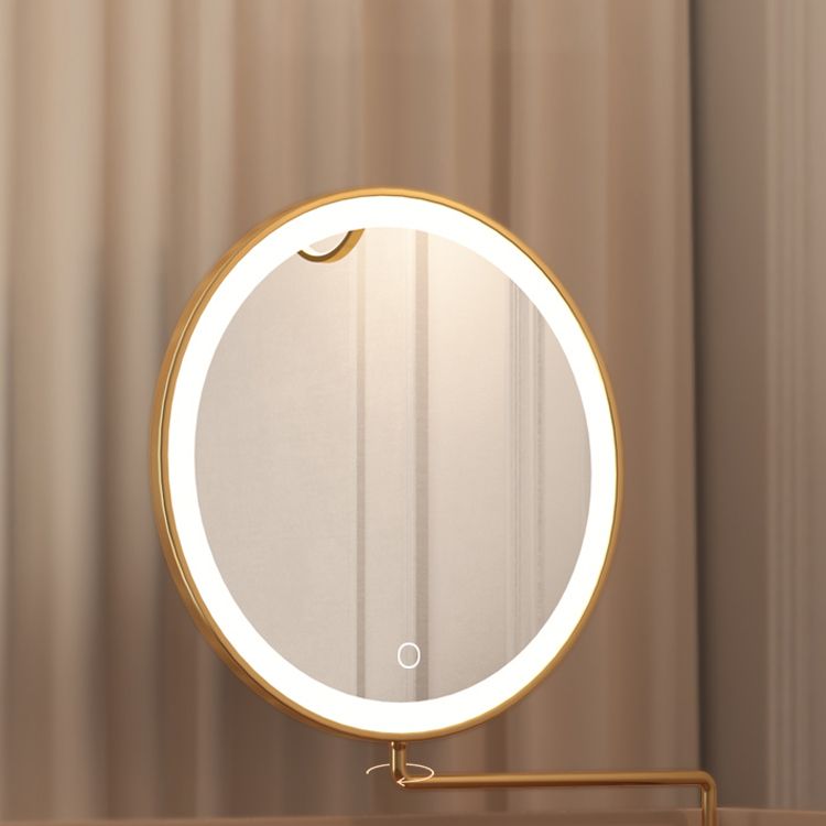 Mid-Century Modern Makeup Vanity Desk Dressing Table Stool Set with Drawer