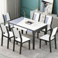 Glass Dining Table Mid-Century Style 4 Legs Base Rectangle Table for Dining Room Clearhalo ' dining_table' 'Dining Tables & Seating' 'Dining Tables' 'furn' 'furn_dining_table' 'Furniture' 'furniture_dining_table' 'Kitchen & Dining Furniture' 'kitchen&dining_furn' 'kitchen' 'kitchen_dining_table' 1200x1200_ce131915-07d0-4e6a-b005-dd5e8cbbaf78