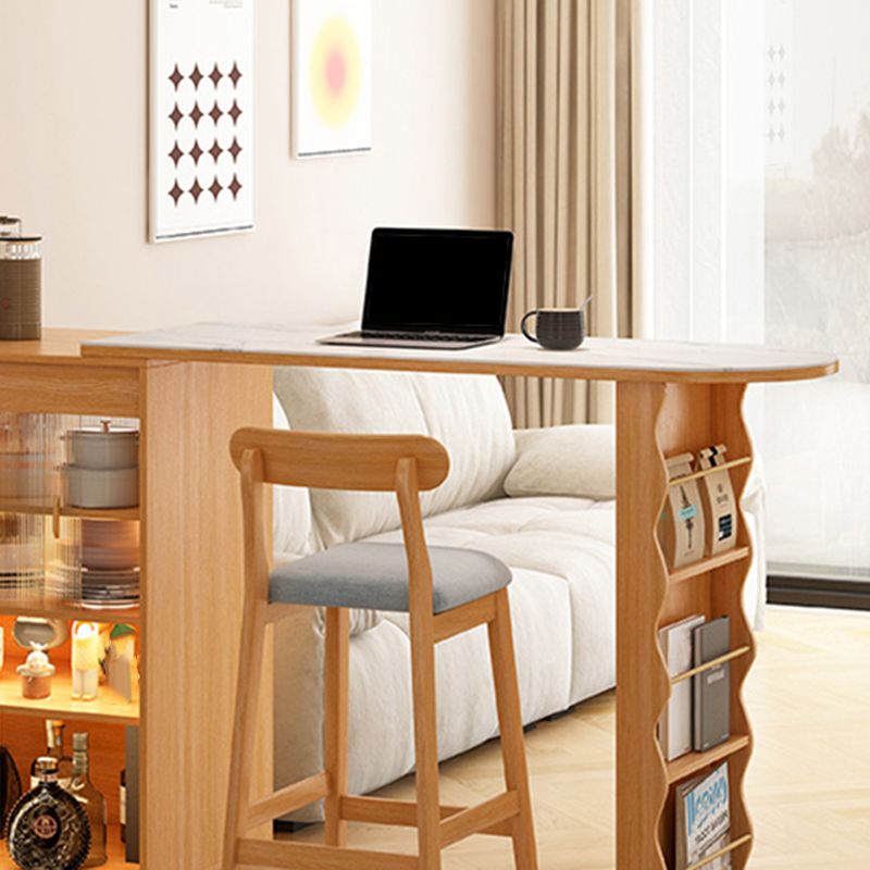 Style contemporain 1/2 pièces Table de bar spécialisée en pierre pour le salon