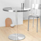 Tulip Base Industrial Dining Table Silver Stainless Steel Fixed Table Clearhalo ' dining_table' 'Dining Tables & Seating' 'Dining Tables' 'furn' 'furn_dining_table' 'Furniture' 'furniture_dining_table' 'Kitchen & Dining Furniture' 'kitchen&dining_furn' 'kitchen' 'kitchen_dining_table' 1200x1200_ce16f9be-9ba2-4171-84cd-7ecca7247bf5