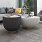 Round Slate Pedestal Coffee Table 2 Pieces Bunching Cocktail Tables Clearhalo 'Coffee & Accent Tables' 'Coffee Tables' 'coffee_tables' 'furn' 'furn_coffee_tables' 'Furniture' 'Living Room Furniture' 1200x1200_ce1738d0-bbac-47ef-892b-c634d0e1a57b