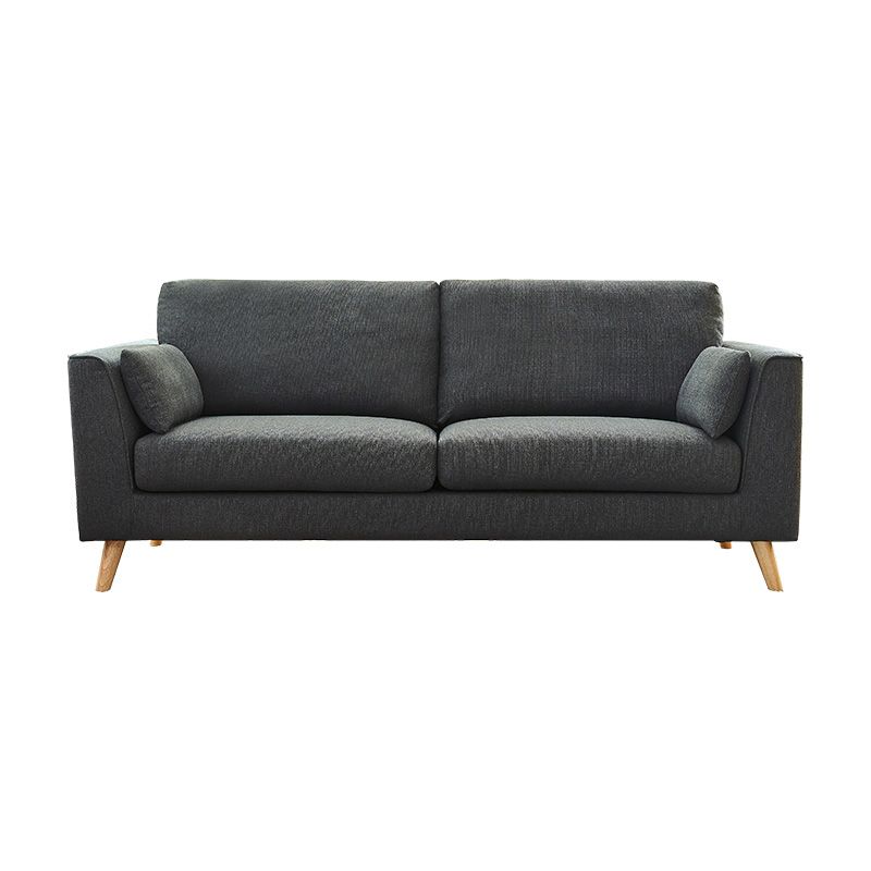 Contemporary Cotton Blend Couch Square Arm Cushions Sofa for Two Pople Clearhalo 'furn' 'furn_sofas' 'Furniture' 'furniture_sofas' 'Living Room Furniture' 'Sofa' 'sofas' 1200x1200_ce195d2c-ff05-460c-a4a8-e3b8b5c9d066