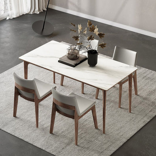 Industrial Parsons Chair Solid Wood Legs Upholstered Side Chair