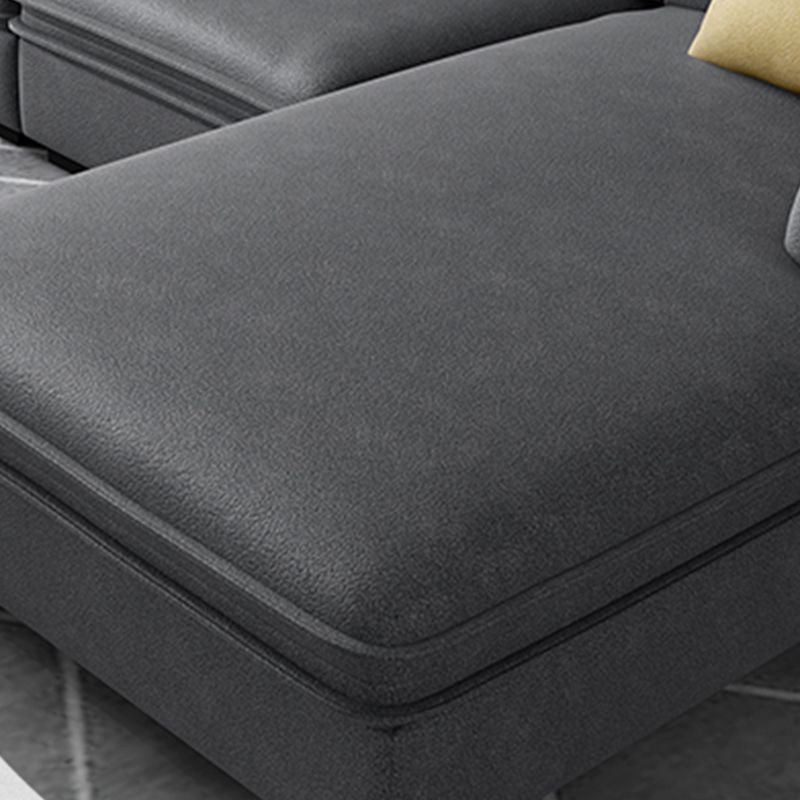 Contemporary Right Hand Facing Sectional with Pillowed Back Cushions for Four People Clearhalo 'furn' 'furn_sectionals' 'Furniture' 'furniture_sectionals' 'kitchen' 'kitchen_sectionals' 'Living Room Furniture' 'Sectionals' 1200x1200_ce1ac468-6a6a-41b8-b93e-fd71a530a7cb